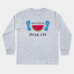 Vacation Mode On, Summer Design Kids Long Sleeve T-Shirt